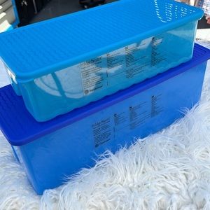 Tupperware fridge smart containers set of 2, blue